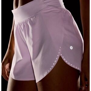 Lululemon Fast and Free Reflective High Rise Classic Short 3" in VitaPink